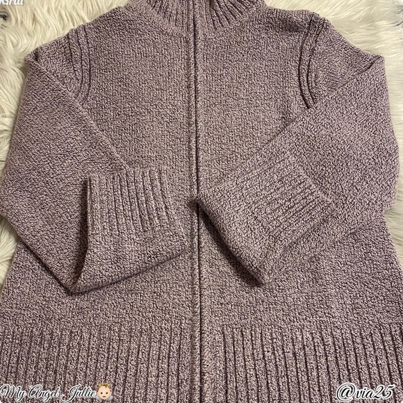 Carolyn Taylor Womens Turtleneck Knit Sweater Size XL Color Purple/Black - Picture 5 of 7